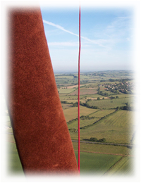 Book a Hot Air Balloon Flight over Warwickshire. (Photo of balloon flight near Thame, Oxfordshire.)